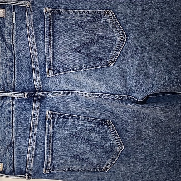 MotherThe Roller Mid-Rise Wide-Leg Jeans Riding The Cliffside Size 28 - Picture 12 of 16